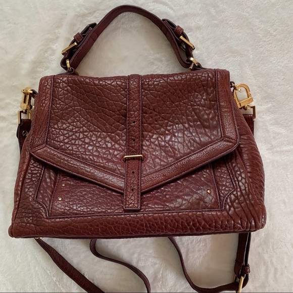 Tory Burch 797 Satchel crossbody handbag Plum - Picture 2 of 9